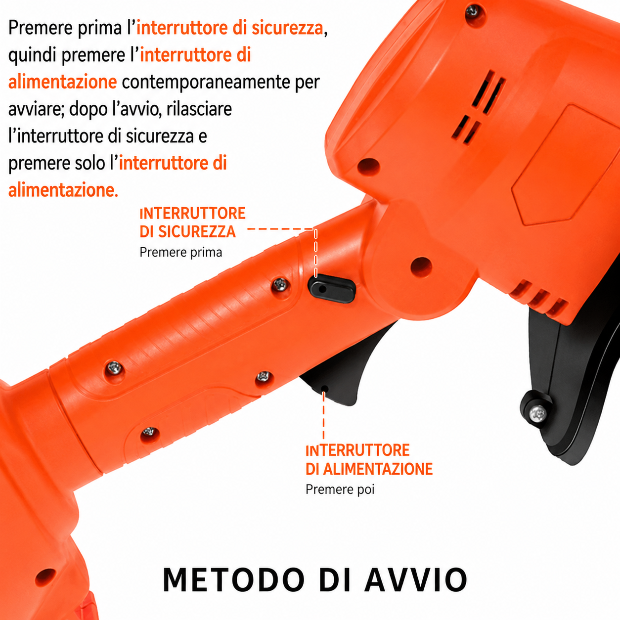 Mini elettrozappa portatile utilizzata nel terreno