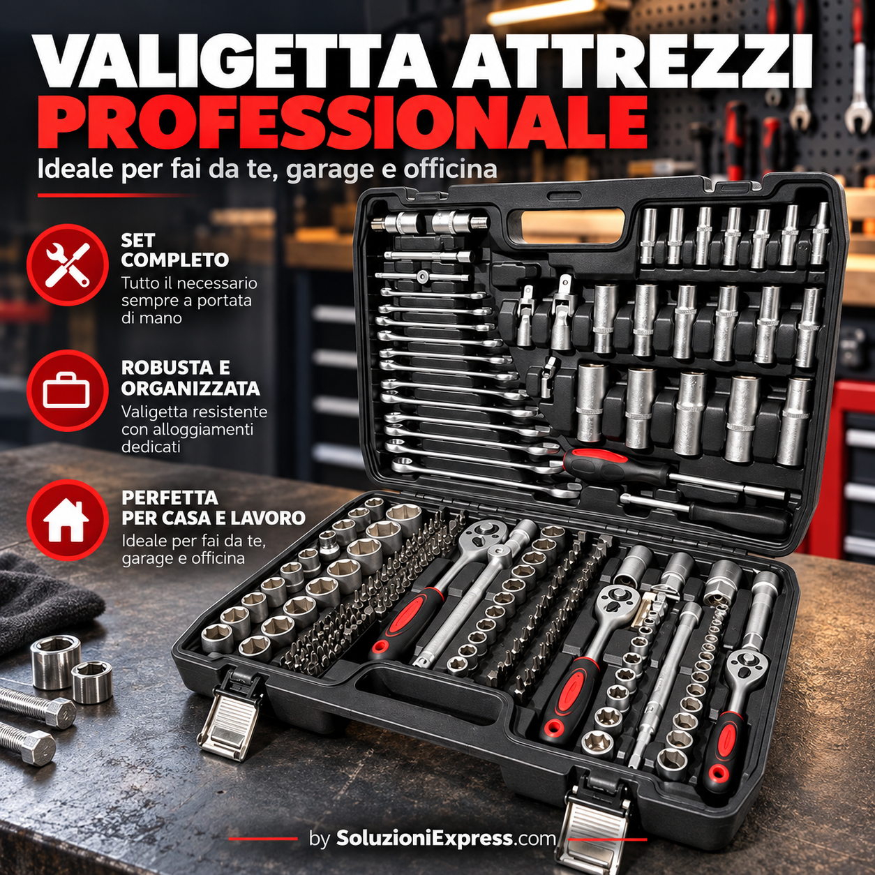 Presentazione della valigetta utensili