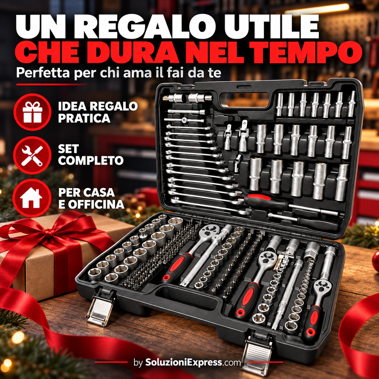 Set di attrezzi per lavorazioni e manutenzione