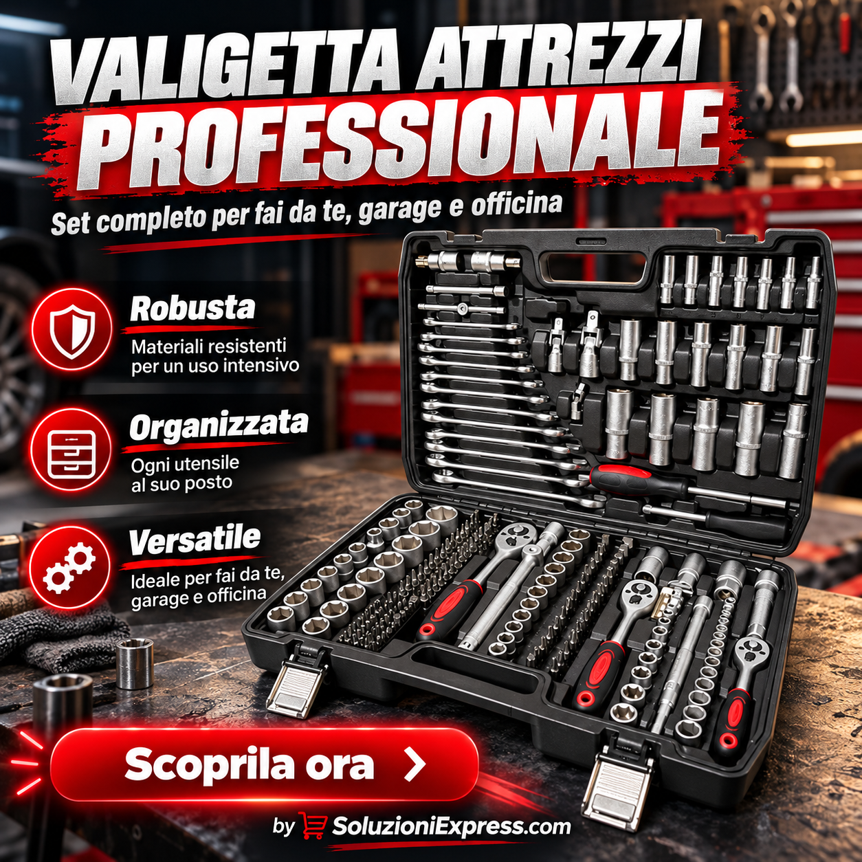 Dettaglio della valigetta di attrezzi