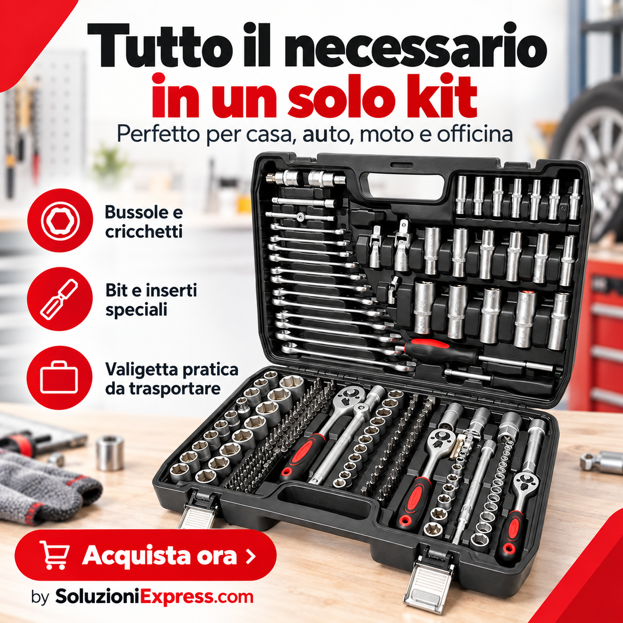 Presentazione del kit di utensili
